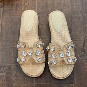 NWT Jessica Simpson Danalea Sandals Rhinestone 6.5
